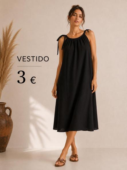 VESTIDO BASICO NEGRO [0]