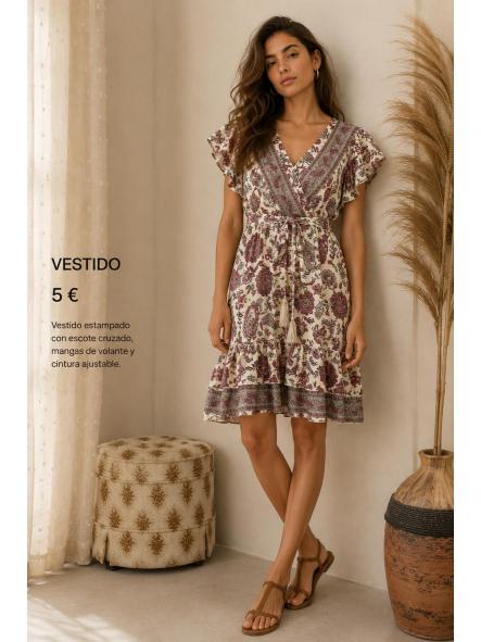 VESTIDO BOHO TONOS ROSAS [0]