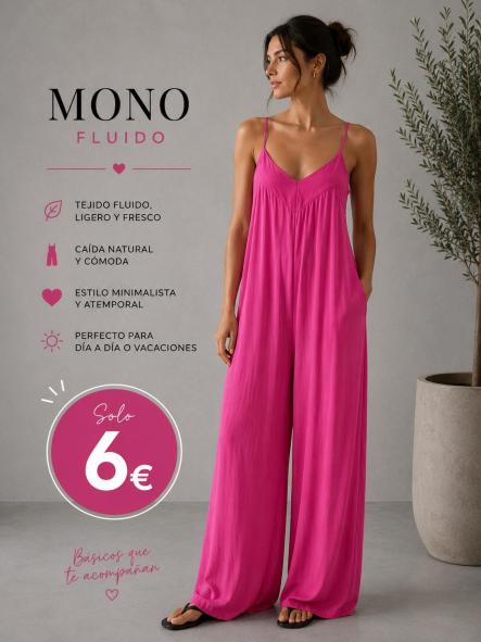 Mono Fresquito Fucsia sin bolsillo  [0]
