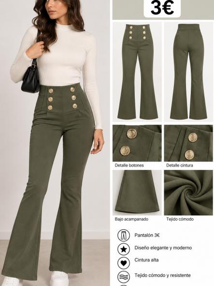 PANTALON VERDE CAMPANA  [0]
