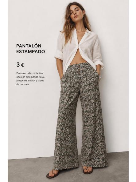 PANTALON PALAZZO verde [0]