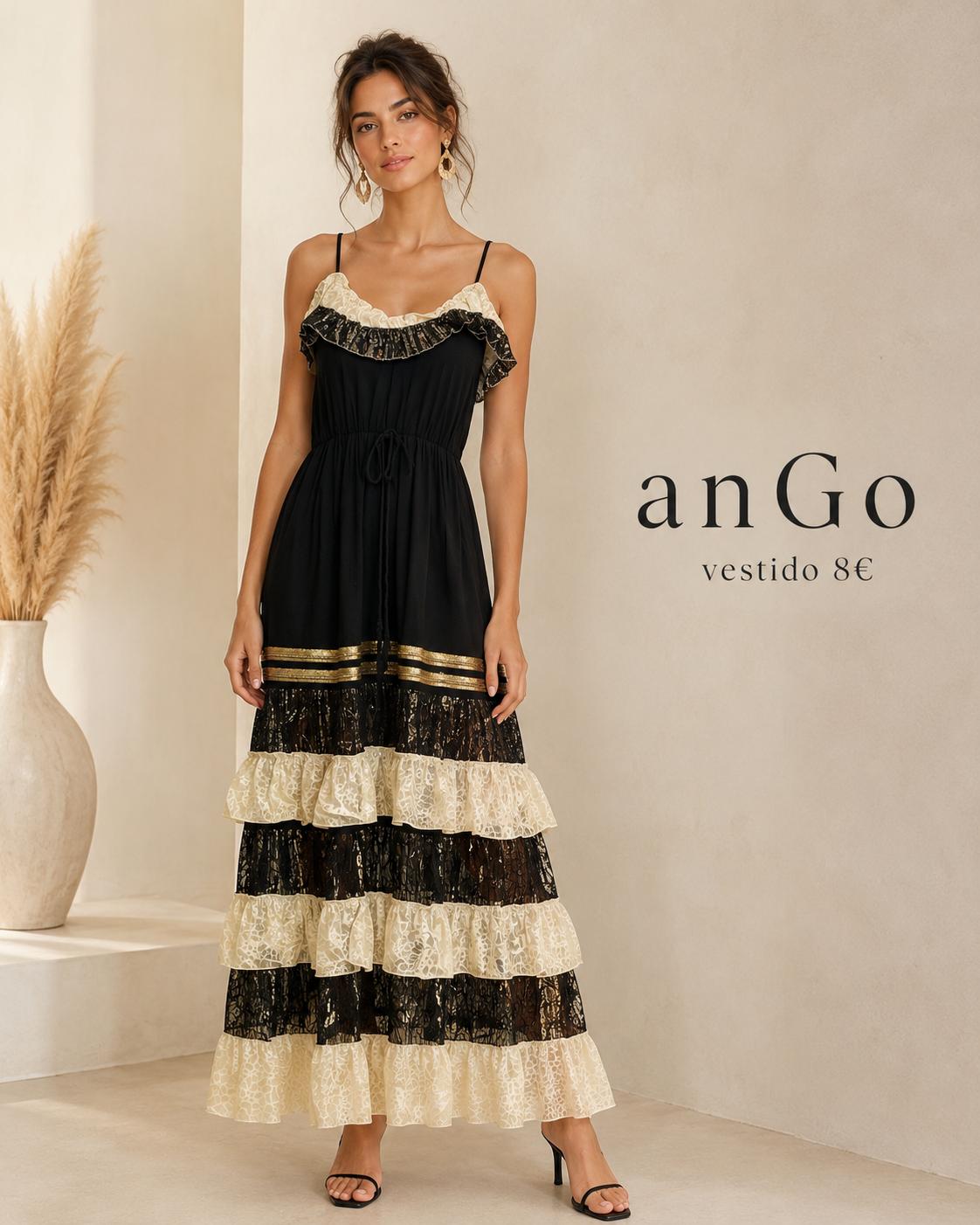 VESTIDO LUJO FORMENTERA NEGRO