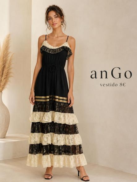 VESTIDO  LUJO FORMENTERA NEGRO [0]