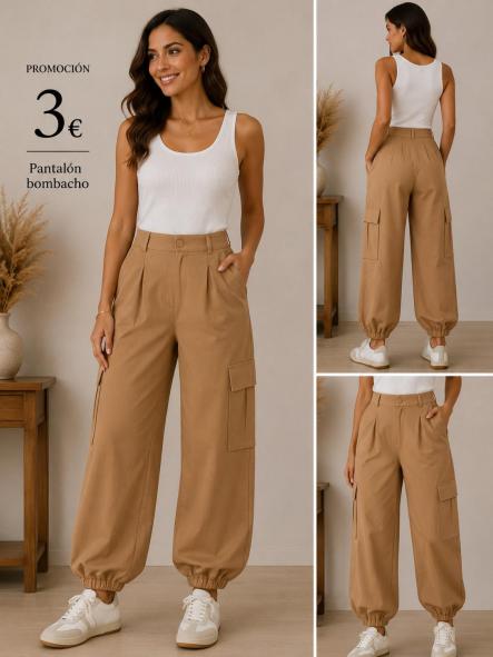 PANTALON BOMBACHO BEIG [0]