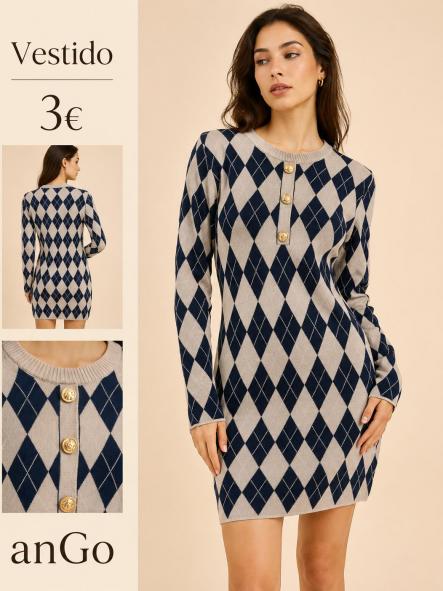 VESTIDO ROMBOS [0]