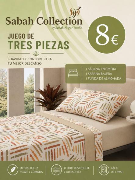 SABANA TRES PIEZAS RAYAS NERANJAS 90