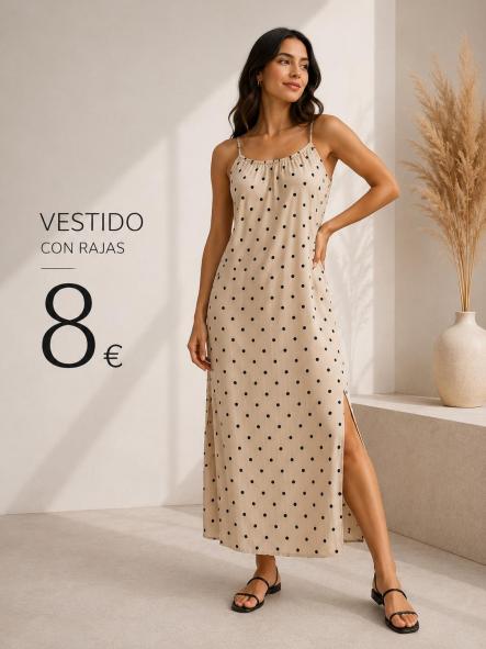 VESTIDO LUNARES BEIG [0]