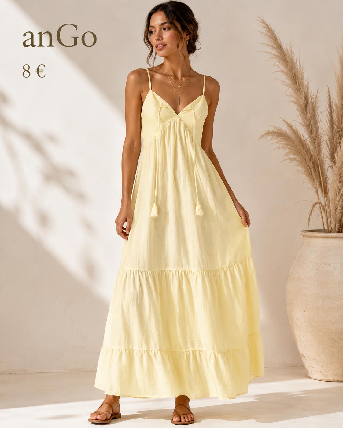 VESTIDO SUELTO LINO