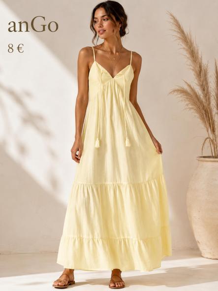 VESTIDO SUELTO LINO