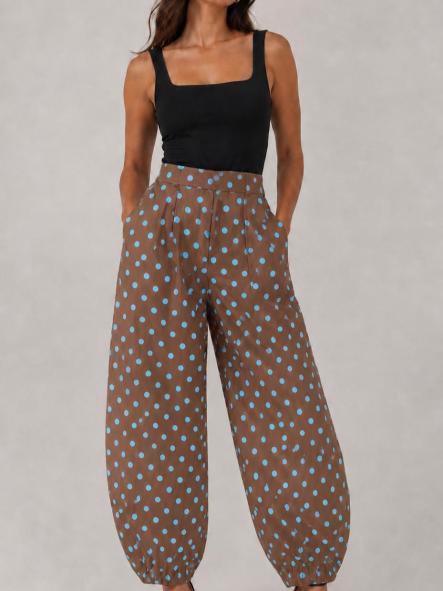 PANTALON BALLOON LUNARES MARRON [0]