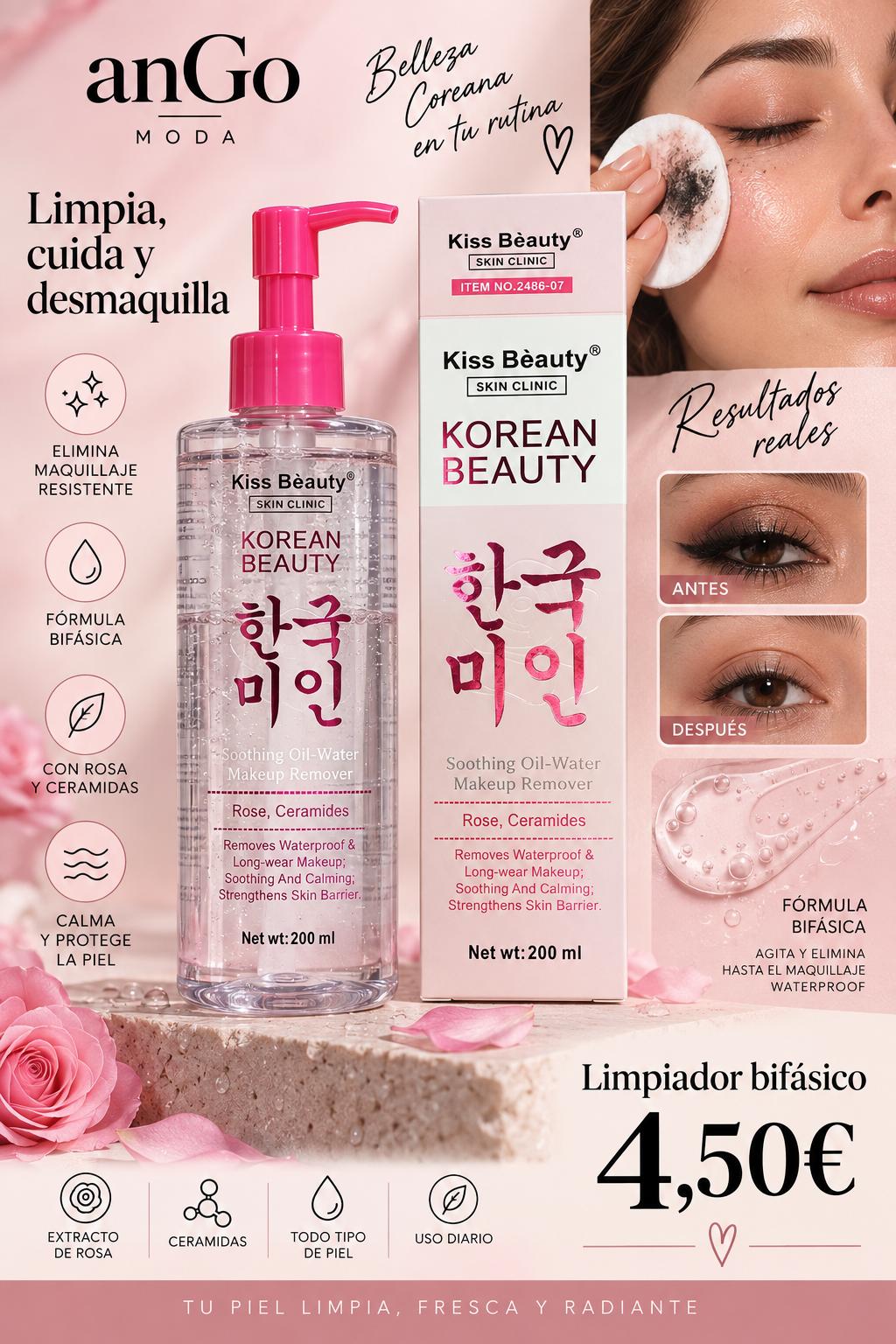 COSMETICA COREANA DESMAQUILLANTE BIFASICO