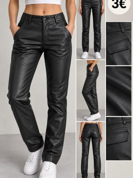 PANTALON  POLIPIEL  NEGRO [0]