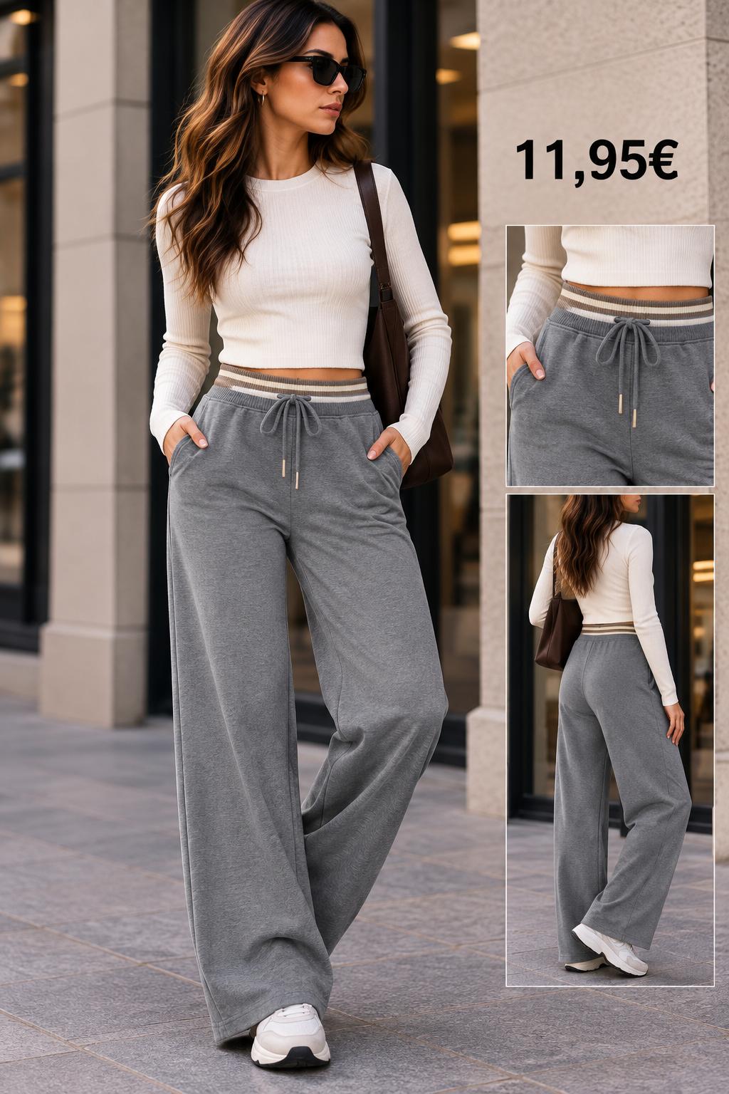 PANTALON CHANDAL GRIS