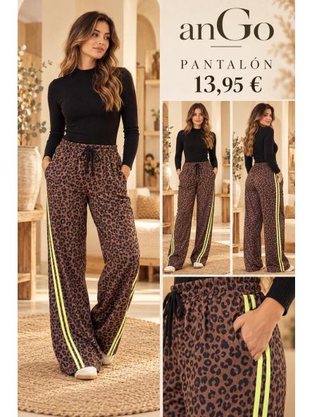 PANTALON ANIMAL PRINT RAYA AMARILLA [1]