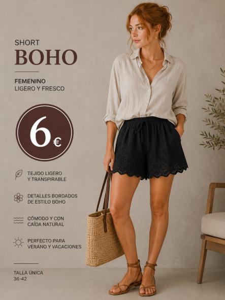 SHORT boho negro [0]