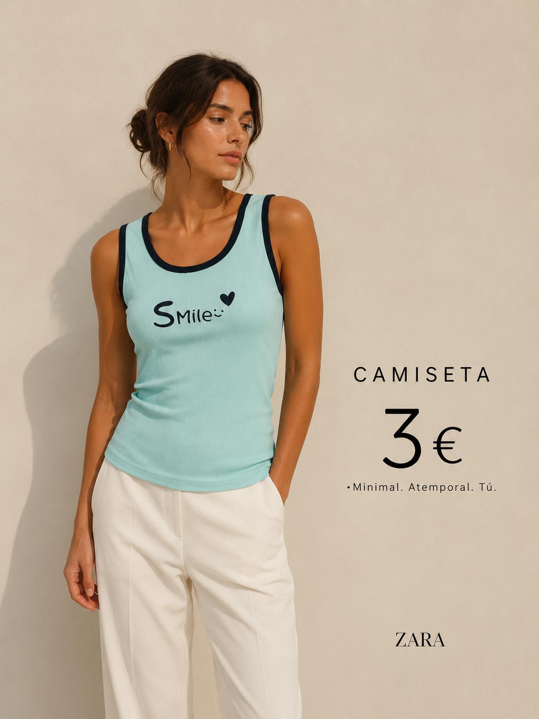 CAMISETA smile CANALE AZUL