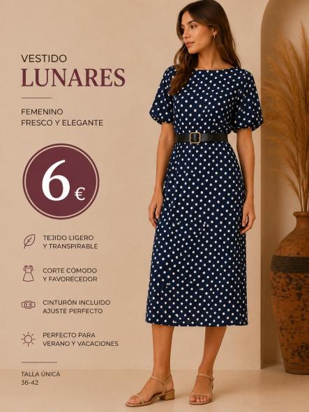 VESTIDO  LUNARES