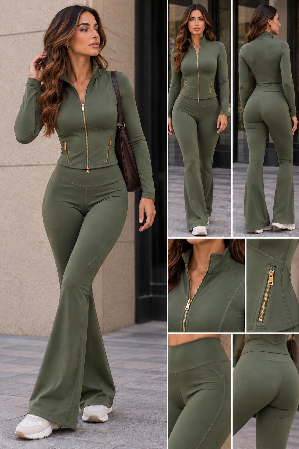 CONJUNTO DEPORTIVO PIEL TIBURON VERDE
