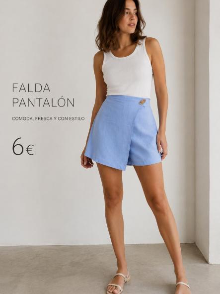  FALDA PANTALON AZUL [0]