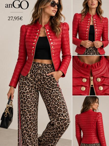 CHAQUETA VIRAL ROJA [0]