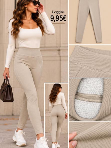 LEGGIN SUPER FAJA BEIG