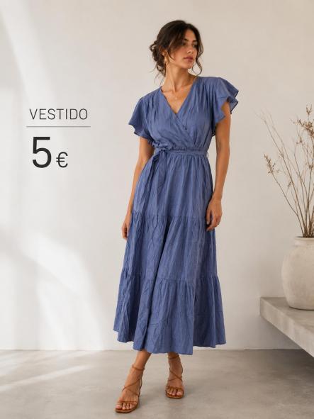 VESTIDO EFECTO VAQUERO [0]