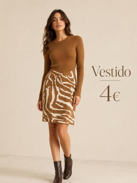 VESTIDO BEIG ANIMAL [0]