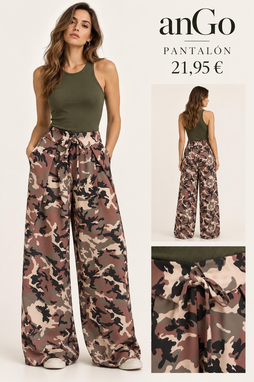 PANTALON CAMUFLAJE VERDE