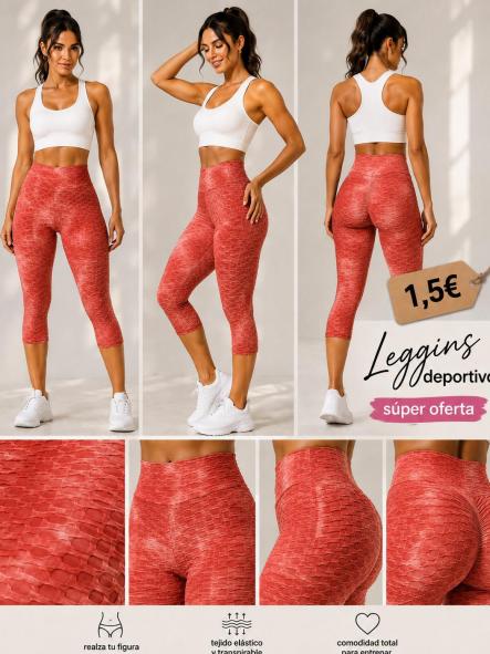 LEGGIN VERDE rojo [0]
