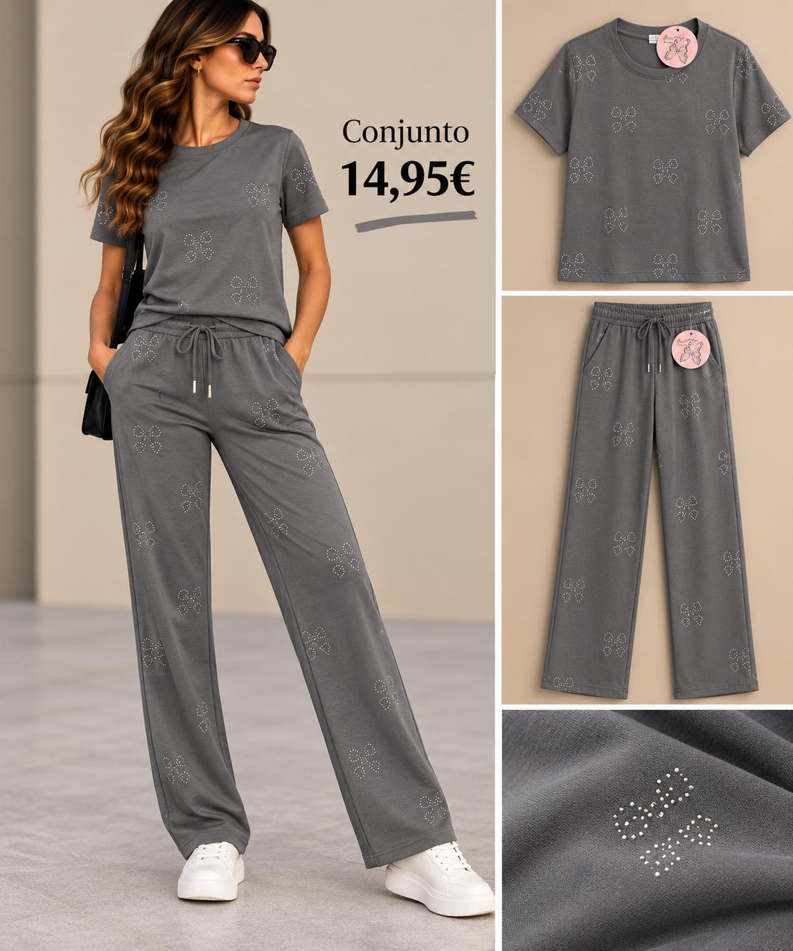 CONJUNTO DEPORIVO GRIS