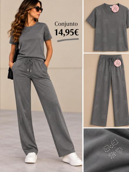 CONJUNTO DEPORIVO GRIS