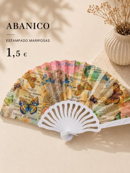 ABANICO  MARIPOSAS PERIODICO [0]