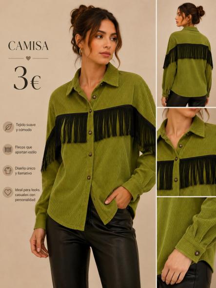 CAMISA VERDE FLECOS