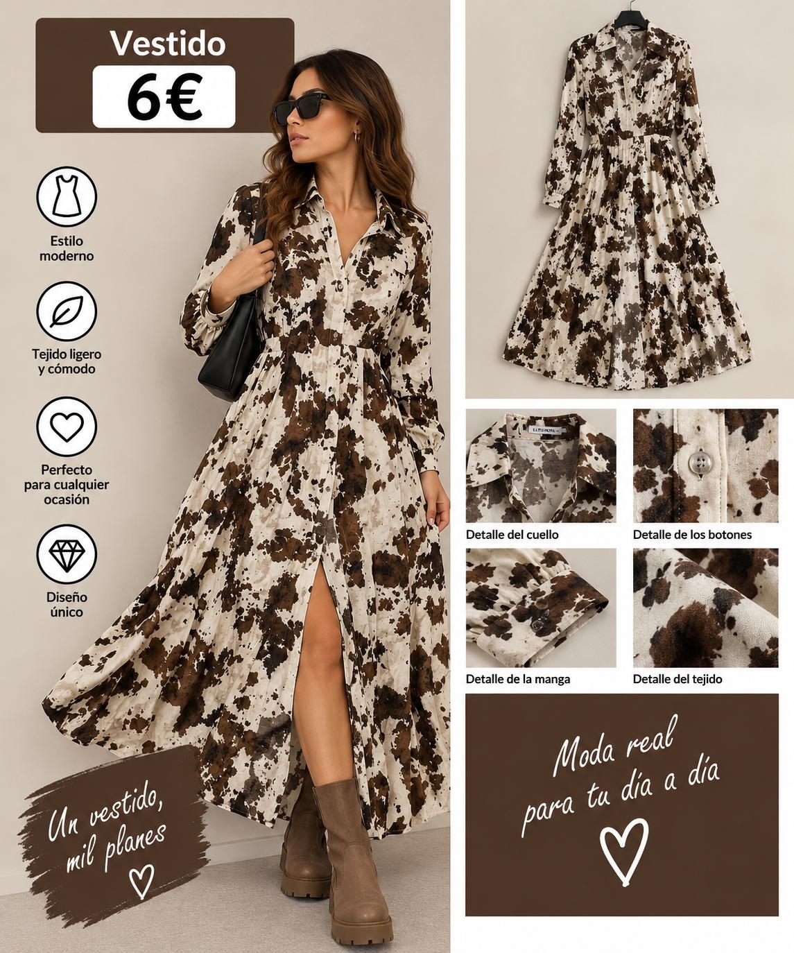 VESTIDO CAMISERO ANIMAL