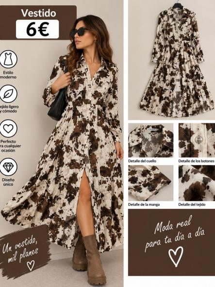 VESTIDO CAMISERO ANIMAL [0]