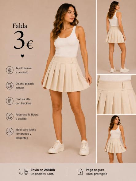  FALDA PANTALON POLIPIEL [0]