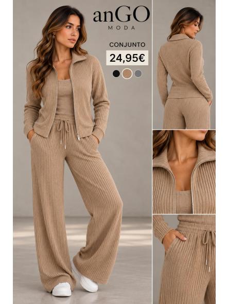 CONJUNTO PUNTO COLOR CAMEL [0]