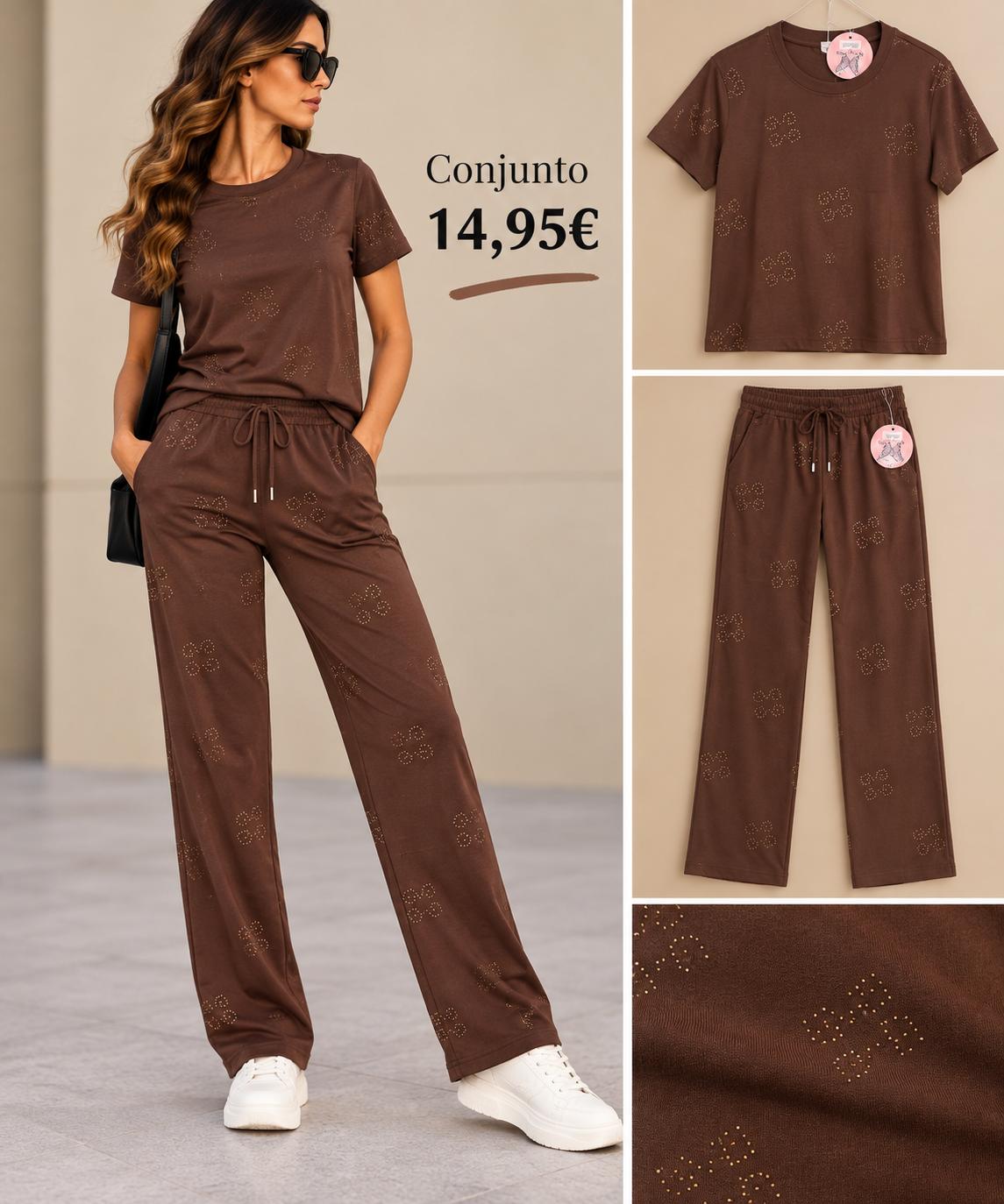 CONJUNTO DEPORIVO MARRON