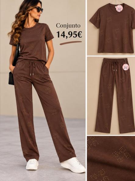 CONJUNTO DEPORIVO MARRON
