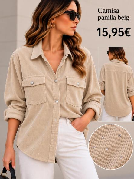 CAMISA CALENTITA PIEDRAS   BEIG [0]