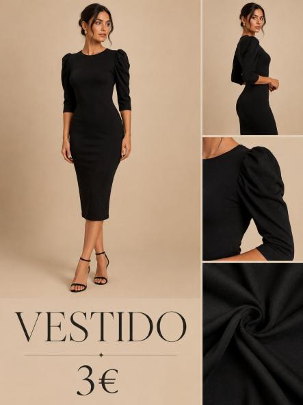 VESTIDO PUNTO NEGRO [0]
