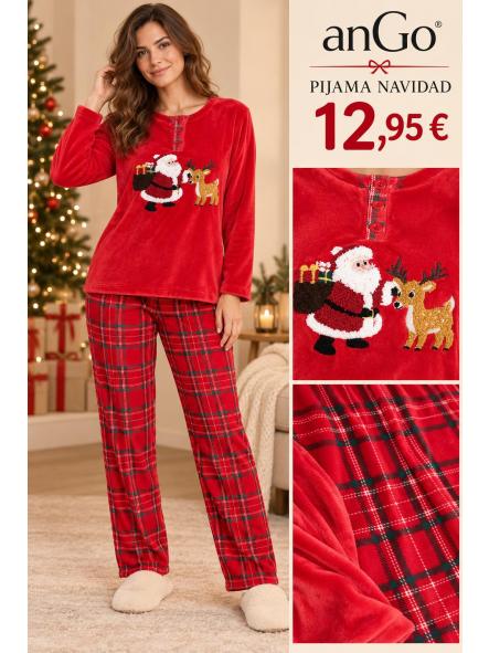 PIJAMA ROJO NAVIDAD 