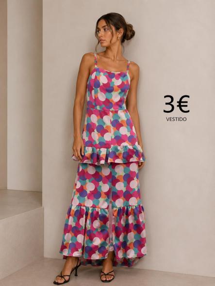 VESTIDO largo colores [0]
