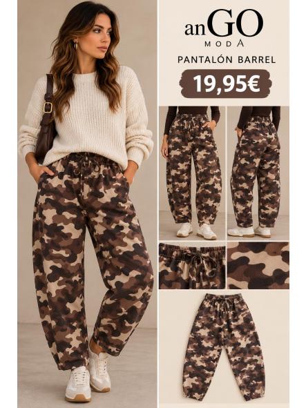 PANTALON BARREL militar [0]