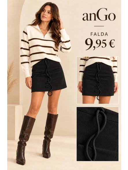 FALDA PANTALON  NEGRO
