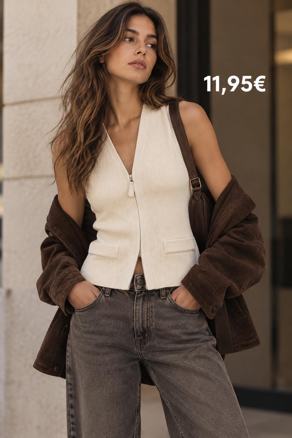 CAMISETA TESE CREMALLERA lisa