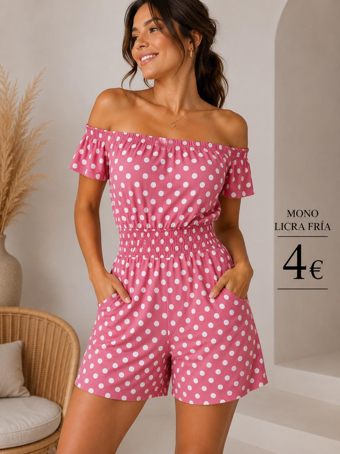 MONO LICRA FRIA ROSA