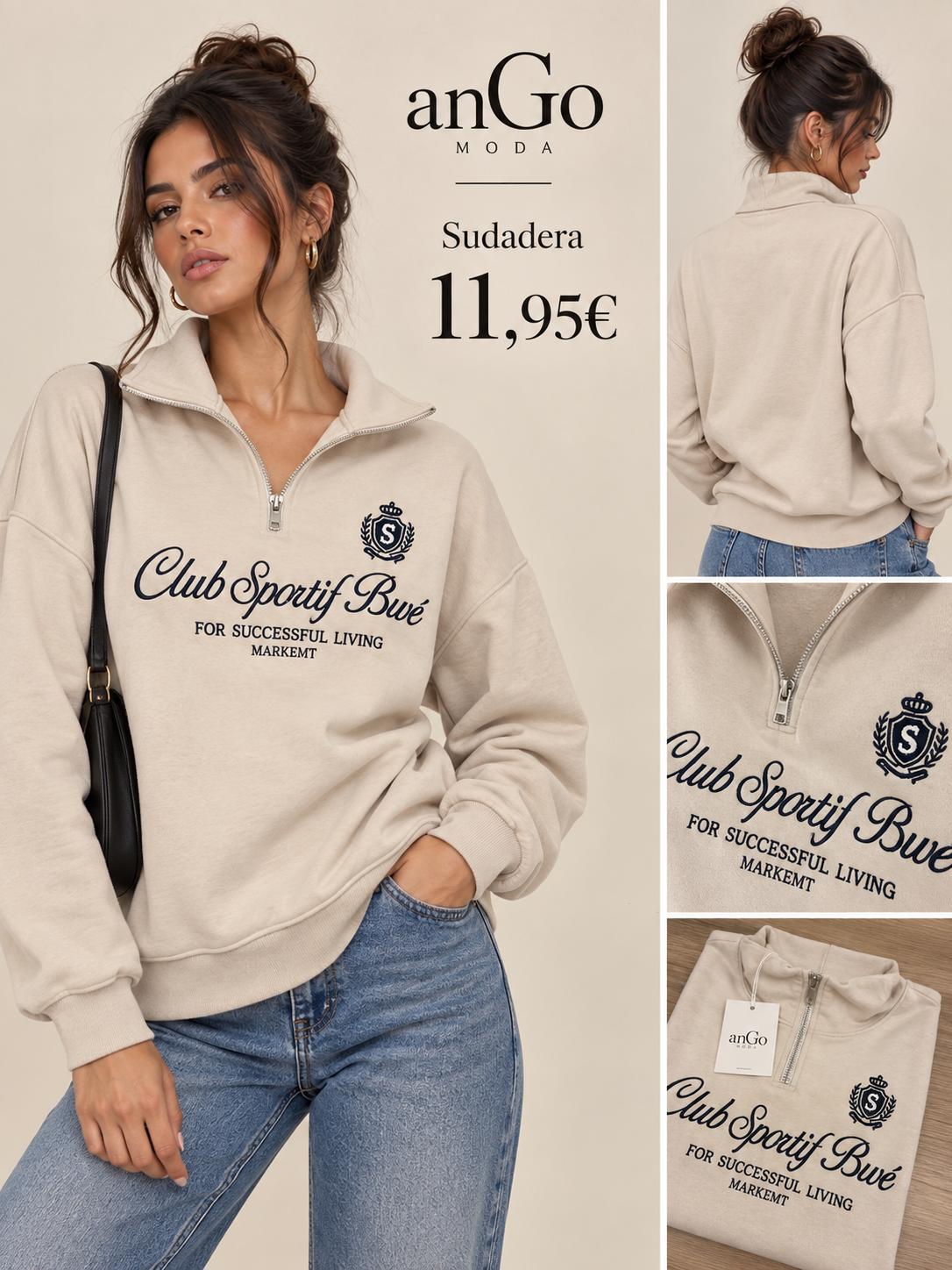 SUDADERA BEIG