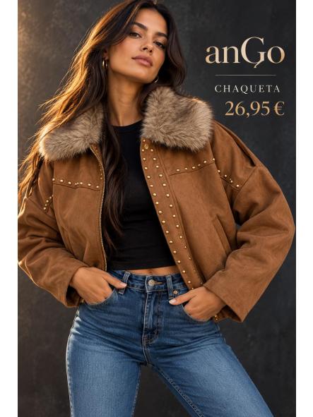CHAQUETA ANTELINA FORRADA PELO [0]