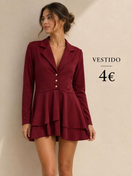 VESTIDO MONO GRANATE [0]